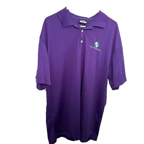 Nike Golf Dri-Fit Polo Shirt Purple Mythics Embroidered - Picture 1 of 11